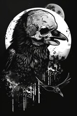 Naklejka premium Raven: Mystery of the Skies