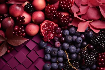 Wild Berry Gradient Mixes: Rich Berry Hues