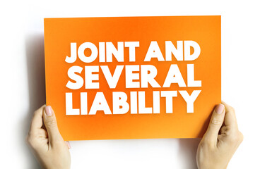 Joint and Several Liability - legal term for a responsibility shared by two or more parties to a...