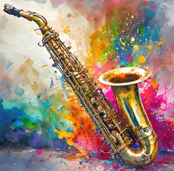 Lively saxophone