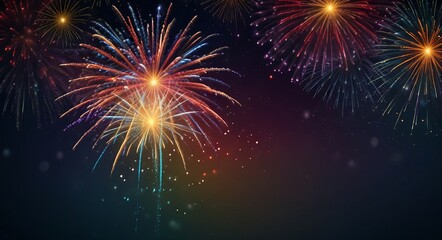 Fototapeta premium fireworks in the night sky