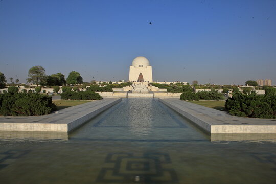 Muhammad Ali Jinnah, "Quaid-e-Azam, Tomb" in Karachi Pakistan.