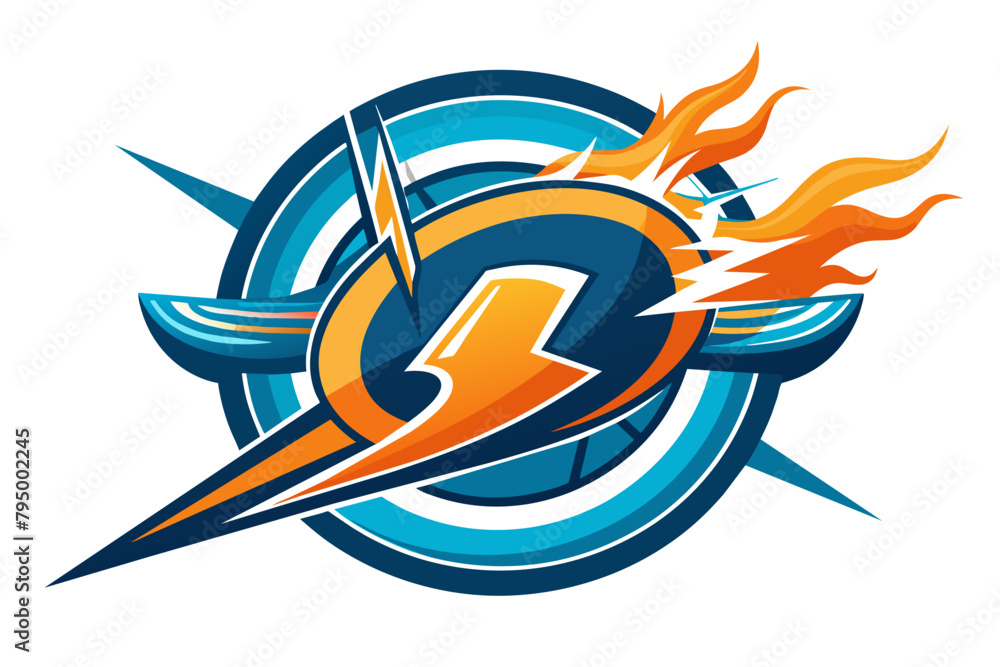 Aufkleber the logo pulses with energy, its abstract forms dancing in rhythm what is the logo trying to communi