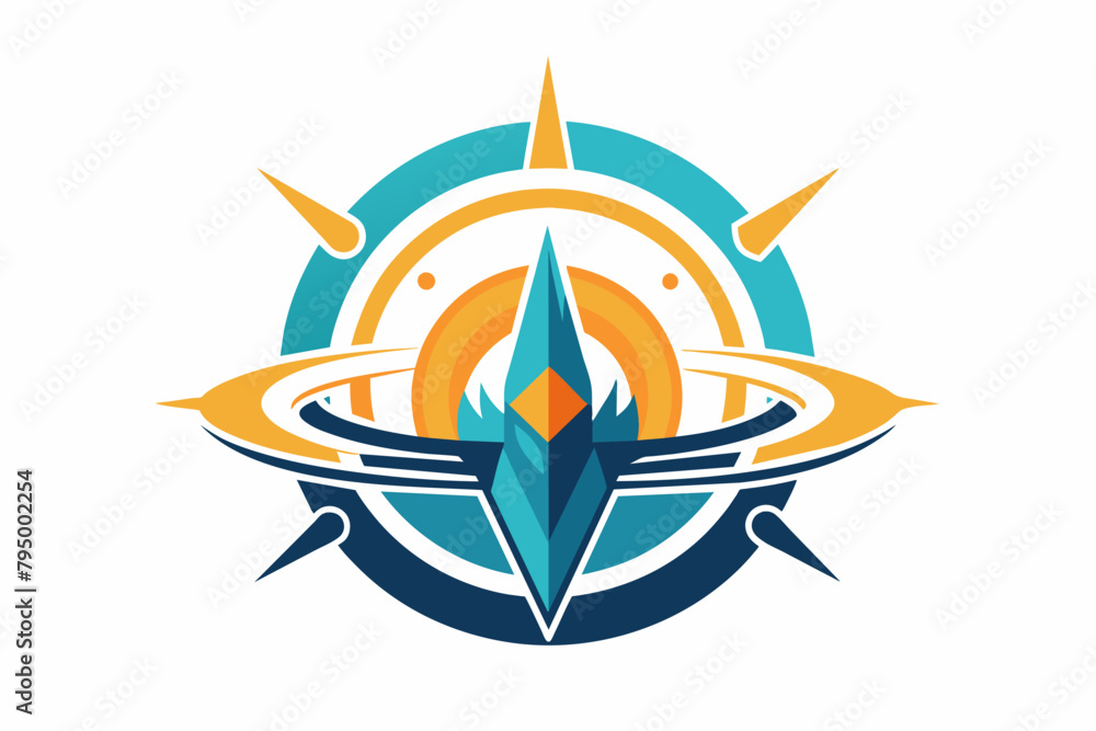 Poster the logo's abstraction transcends time and space, inviting exploration of the infinite