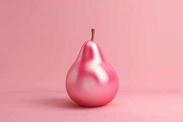 a pink and white pear
