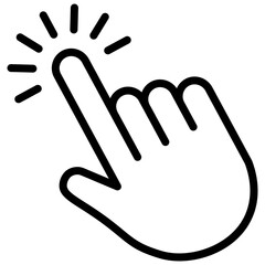 Cursor Icon .Clickable Cursor Icon Pointer Mouse Cursor, Clicking Hand, Pointing Gestures
