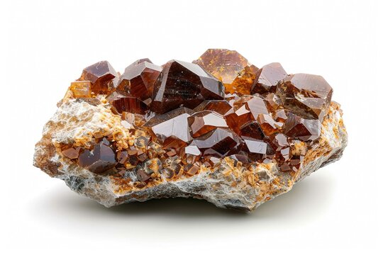 Enstatite, gemstone, isolated on white
