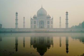 Obraz premium taj mahal in agra country