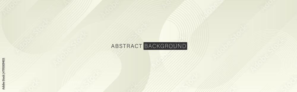Poster light abstract wide banner background with geometric shapes. minimal geometry. modern futuristic con