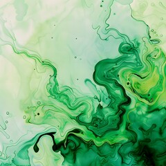 abstract green background with bubbles