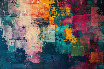 Obraz na płótnie Canvas Digital abstract tapestry