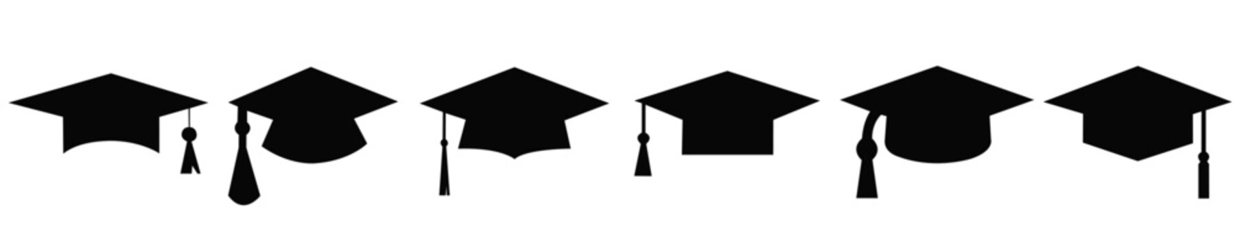 Milestone achievements cap,Academic graduation caps,Graduation cap icon set,Academic success,Vector of academic graduation caps,Top rated graduation cap, 