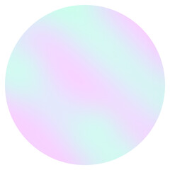 It is a colorful gradient circle.