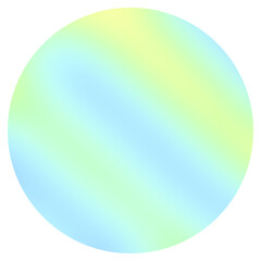 It is a colorful gradient circle.