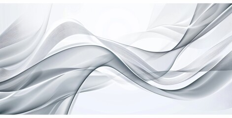 Abstract background with curved lines in the style of gray color on a white background
