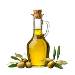 olive oil isolated on white background.