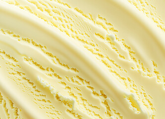 Close up of vanilla ice cream texture