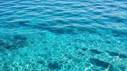 Fototapeta na wymiar Beautiful turquoise colored sea, AI generated