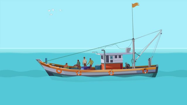 Fishing Boat Animated