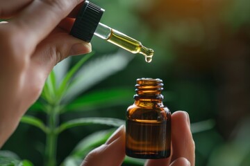 patient using a CBD oil