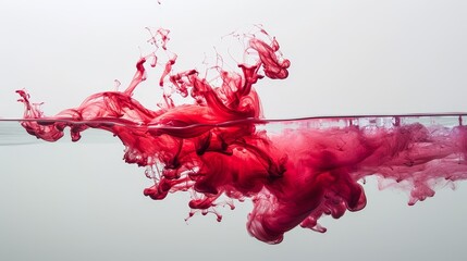 red dye being dropped into clear water, creating a blossoming explosion of intricate tendrils. The chaotic beauty captures the essence of a moment that forever alters the status quo. high-speed