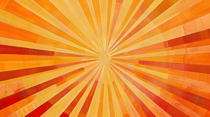 Fototapeta premium Sunburst patterns with radiant lines and warm colors, evoking energy and positivity.