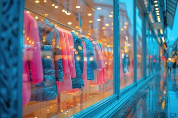 modern and stylish shop window display professional photography