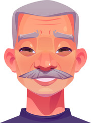 Laughing Old Man Head