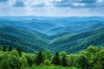 Obraz premium beautiful calm mountain view on a sunny day professional photography
