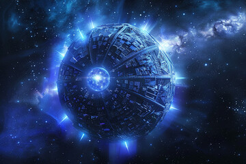 Dyson Sphere engineering capturing a stars entire energy output  - obrazy, fototapety, plakaty