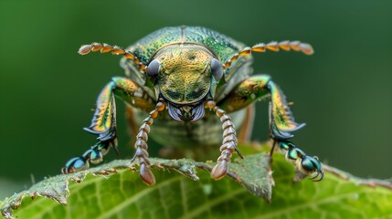 Fototapeta premium insect - may beetle - Melolontha pectoralis. Close Up.