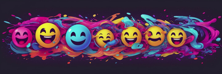 A big smiling positive symbol is a smiley face. A happy yellow smile. A joy icon in the form of a smiley face for World Smiley Day