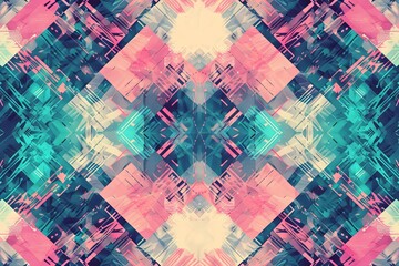 Obraz premium Vibrant Geometric Abstract Pattern