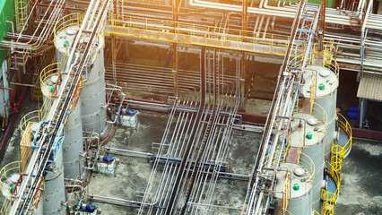 A bustling lubricant plant, churning out essential oils and greases, serving as a vital hub for...