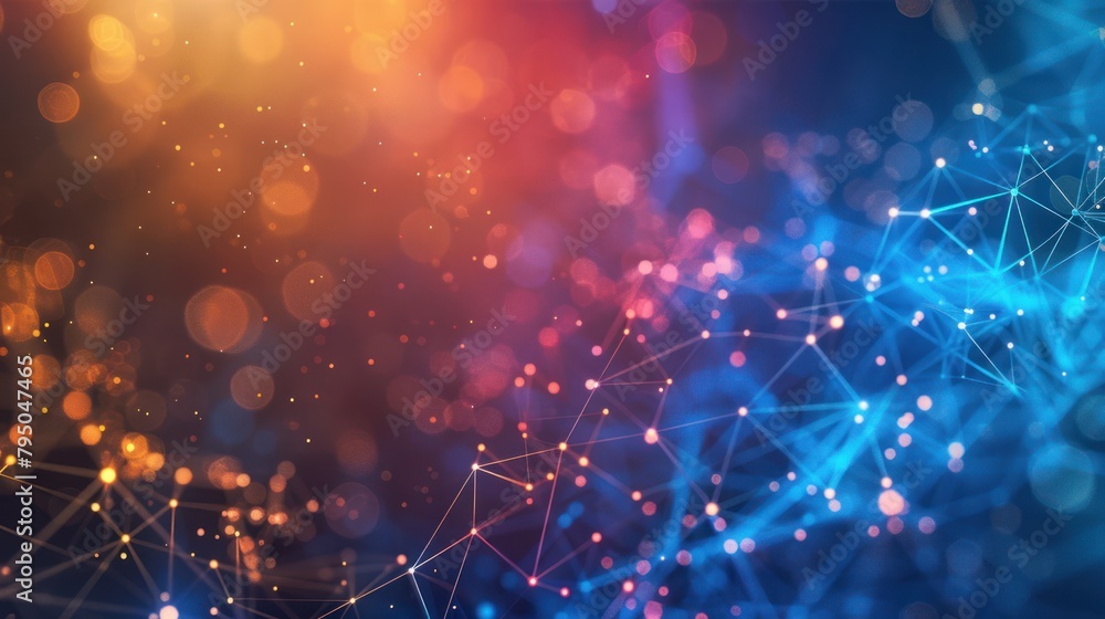 Poster gradient network connection background, digital technology background,. digital futuristic.