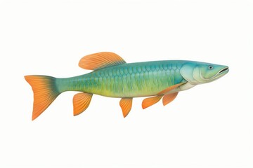 A watercolor of Arapaima  Among the worlds largest freshwater fish