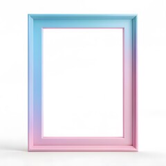 Pastel frame ombre style with white background	
