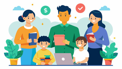 Educational workshops on financial wellness for families and children teaching financial responsibility from a young age.