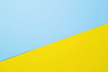 blue and yellow diagonal paper background - 795056261