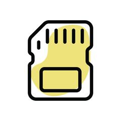 Memory Card vector icon