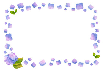 紫陽花のフレーム