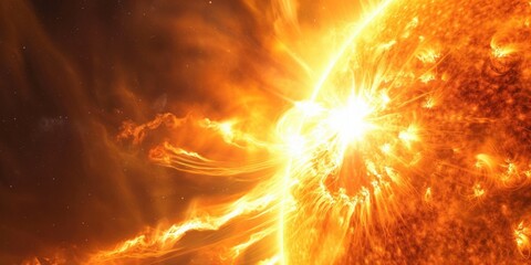 Solar prominence, solar flare, and magnetic storms.