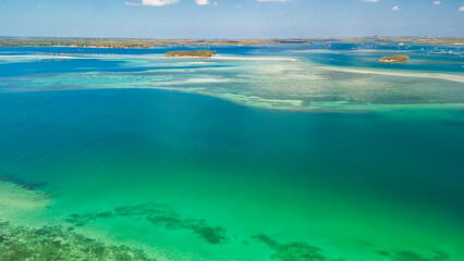 Aerial view of Gili Kere in Lombok, Indonesia