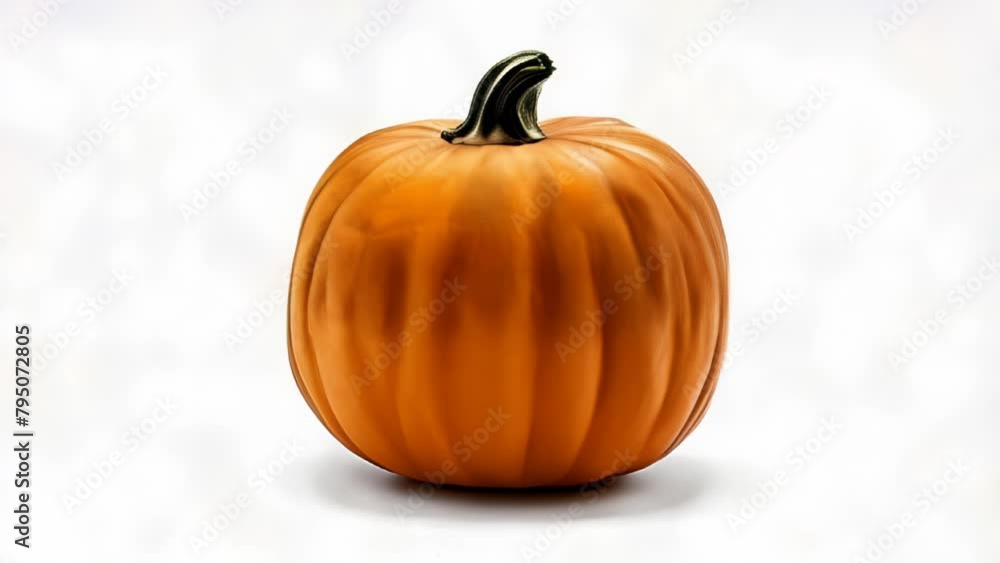 Poster  Autumns vibrant charm in a single pumpkin