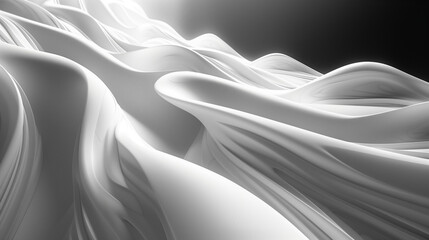 abstract liquid wave background, black and white style