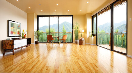 Bamboo floor, vinyl floor, wooden floor, bedroom, living room, 