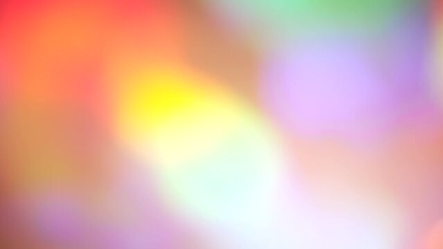 Multicolored light rays flash and glow. Light show. Optical Crystal Prism Beams. Rainbow abstract background