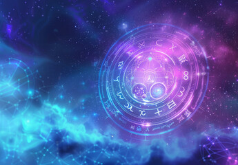 Horoscope circle - obrazy, fototapety, plakaty