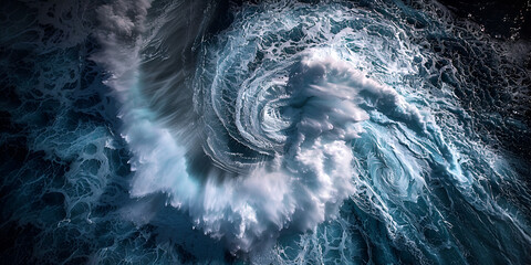 A wave crashes against a breakwater signaling the powerful forces of nature that can disrupt grain

