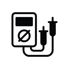 Voltage Meter vector icon